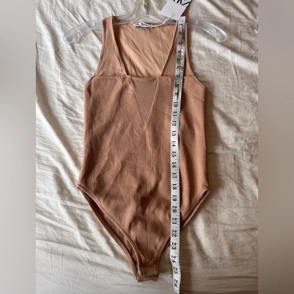 NWT ZARA Combination Tulle Bodysuit S - Picture 13 of 15
